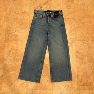 Banana republic wide leg cropped pants, size 28 NWT